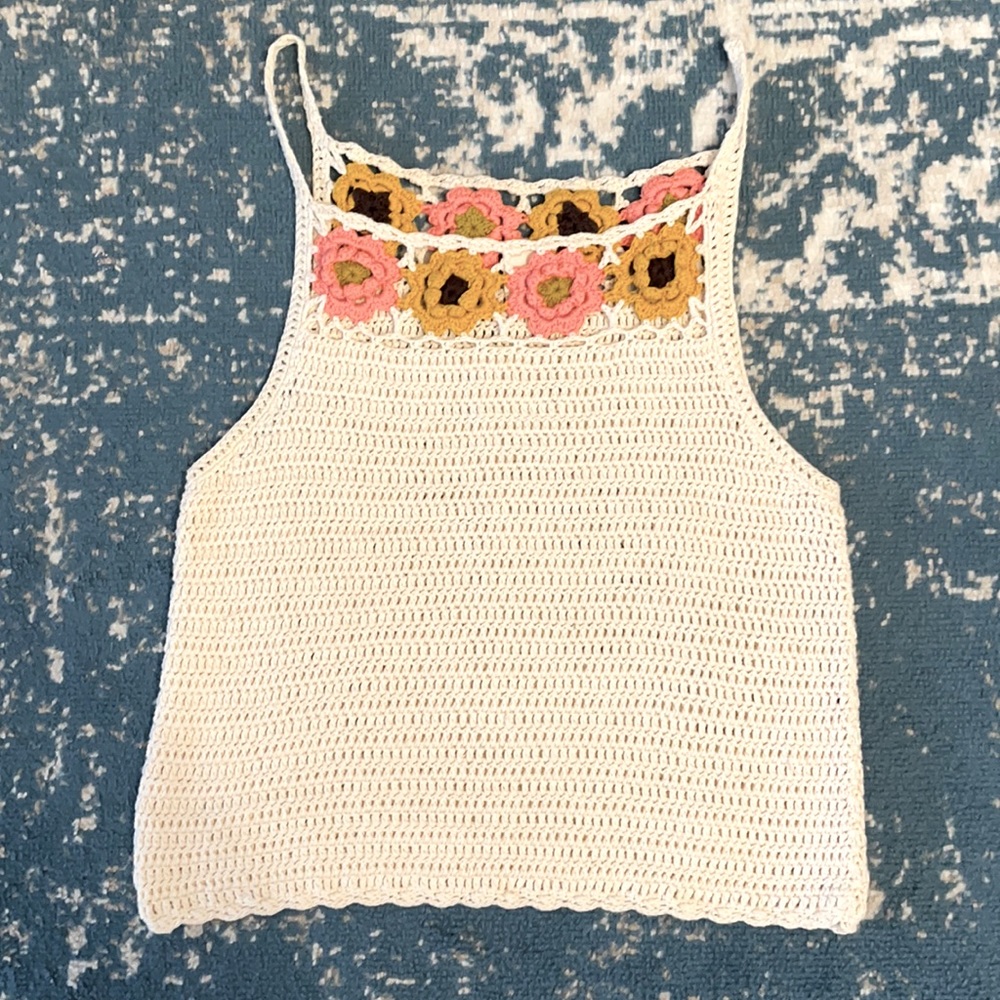 Rosehound Apparel Crochet floral Top